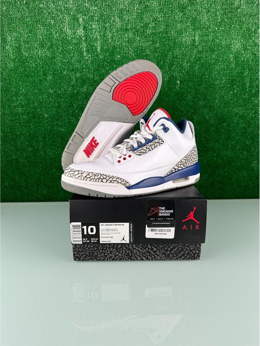 Size 10 - Jordan 3 Retro OG Mid True Blue (CLEAN!)